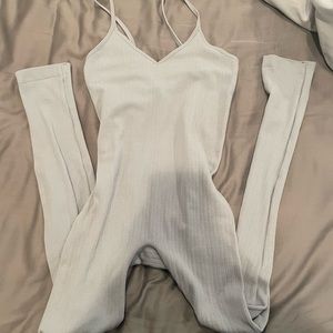 Light blue/ gray bodysuit